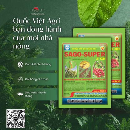 SAGO SUPER 3GR – hiệu lực bền, chuyên sâu đục thân, sâu đục trái