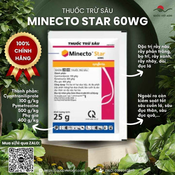Thuốc Trừ Sâu MINECTO STAR 60WG (25g) | Trị Rầy, Bọ Trĩ, Sâu Cuốn Lá | Syngenta