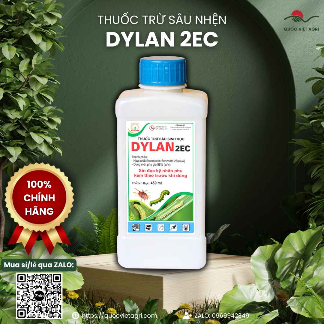 Bảng thành phần Emamectin benzoate 2% diệt sâu cuốn lá, nhện đỏ.