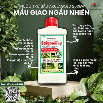 Thuốc Trừ Sâu Akulagold 260EW (450ml) - Trị Rệp Sáp, Sâu Đục Thân