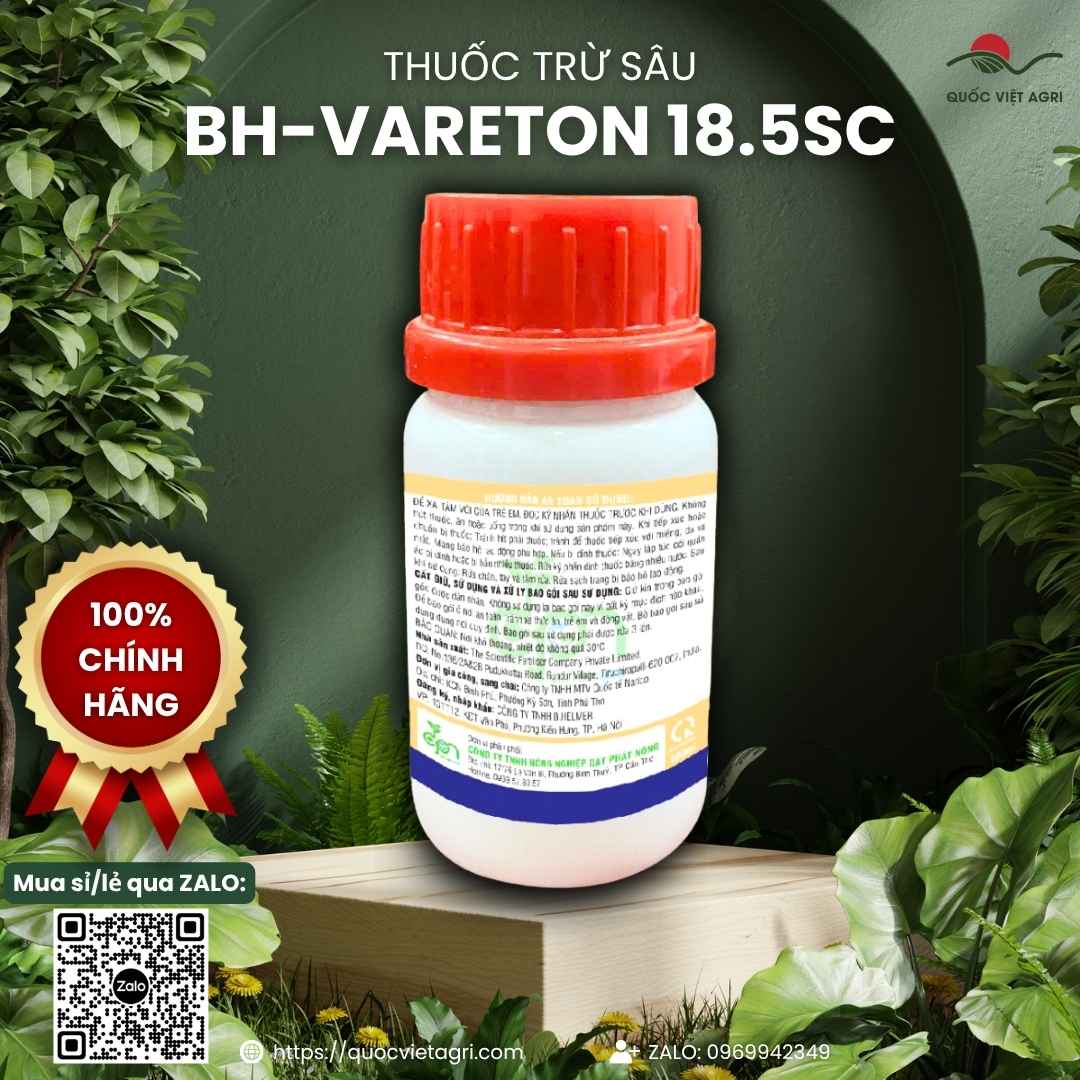 Hoạt chất Chlorantraniliprole 18.5% làm tê liệt cơ bắp sâu hại.