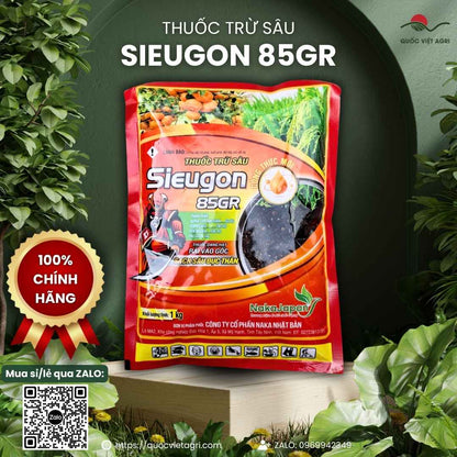 Gói SIEUGON 85GR 1kg dạng hạt GR, đăng ký trừ rầy lưng trắng trên lúa.