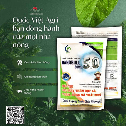 DANOBULL 50WG – hiệu quả với sâu kháng thuốc trên đọt, thân, bông, trái non