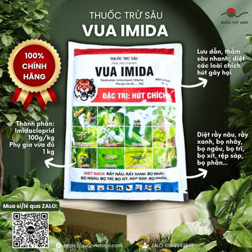 Thuốc Trừ Sâu VUA IMIDA (Gói 100g) - Đặc Trị Rầy Nâu, Bọ Trĩ